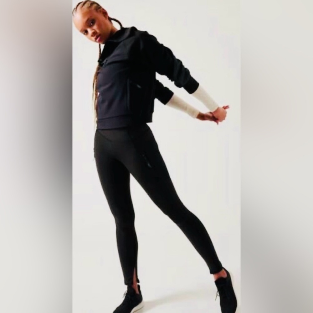 Athleta x Allyson Felix Legend Hybrid Sweatshirt Black Women’s Size XL - Picture 13 of 13